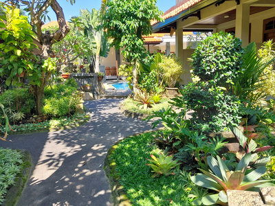 Garden and pool